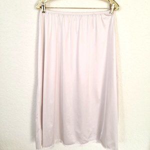 Vanity Fair Half Slip Tricot All Nylon Cream with Lace Trim